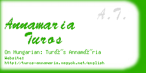 annamaria turos business card